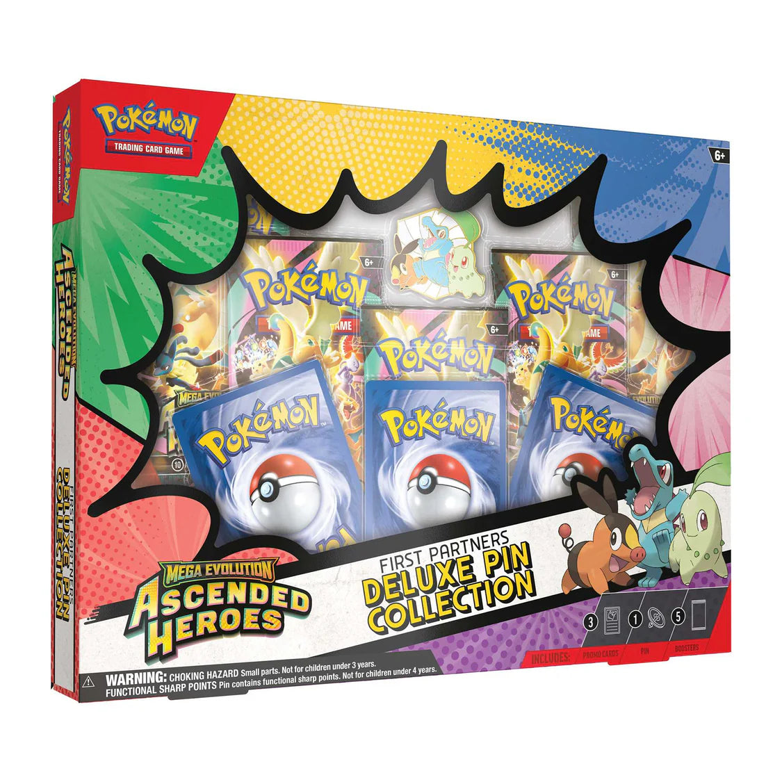 Pokémon TCG: Mega Evolution Ascended Heroes - First Partners Deluxe Pin Collection