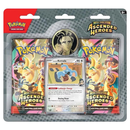 Pokémon TCG: Mega Evolution Ascended Heroes - 2 Pack Blister - Larry's Komola