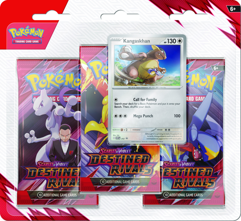 Pokemon TCG: Scarlet & Violet Destined Rivals 3-Pack Blister (Kangaskhan)