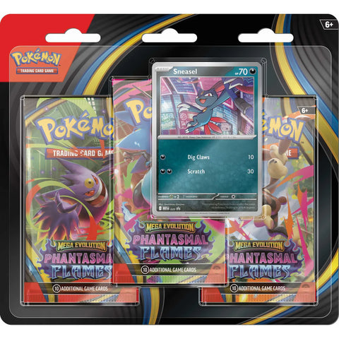 Pokemon TCG: Phantasmal Flames 3-Pack Blister (Sneasel)