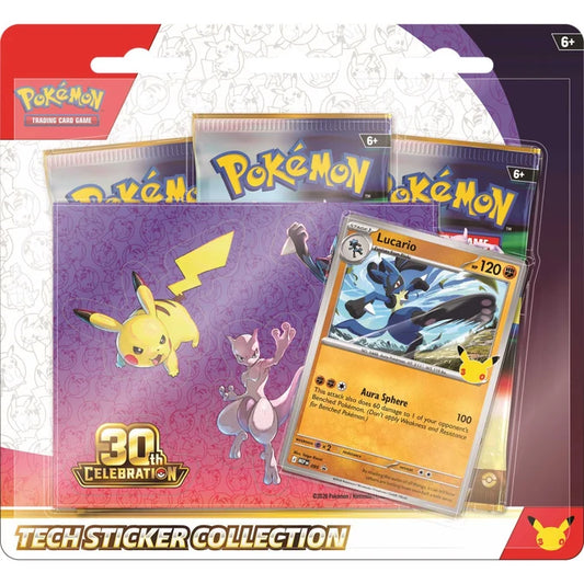 Pokémon TCG: Tech Sticker Collection - 30th Celebration (Lucario)