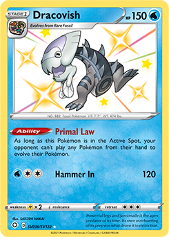 Shining Fates - Dracovish Shiny Holo Rare SV036/SV122