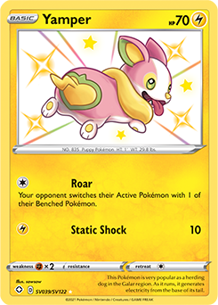 Shining Fates - Yamper Shiny Holo Rare SV039/SV122