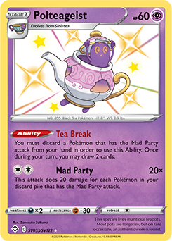 Shining Fates - Polteageist Shiny Holo Rare SV053/SV122