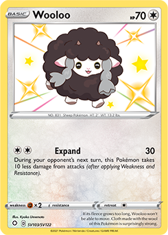 Shining Fates - Wooloo Shiny Holo Rare SV103/SV122